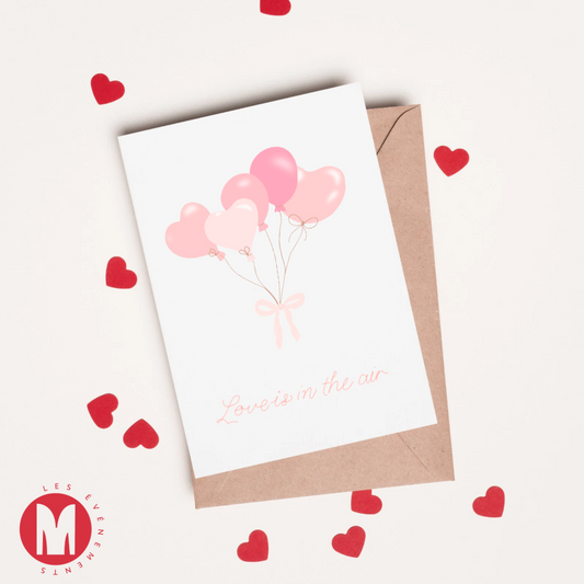Carte de Saint-Valentin - Love is in the air